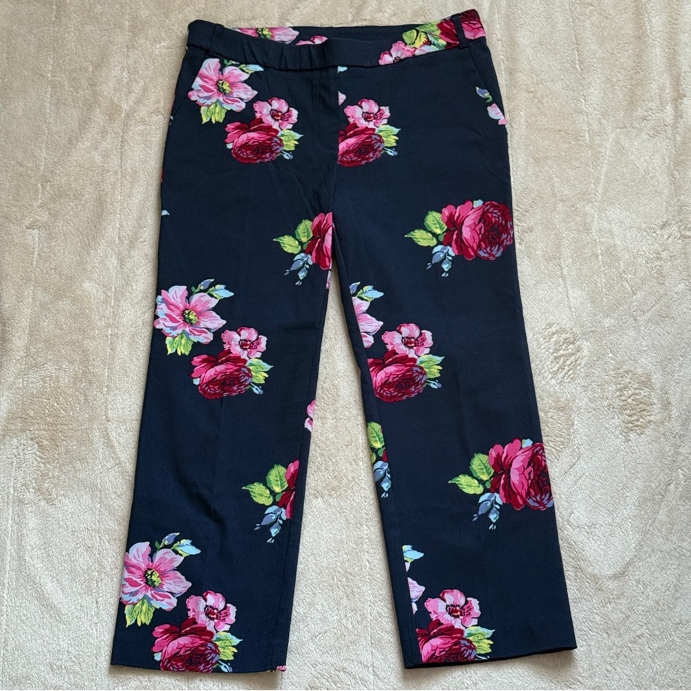 JL Jules & Leopold Blue Floral Pants Size M - Picture 2 of 9
